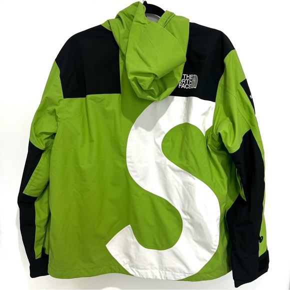 Supreme x The North Face The Mountain Jacket, Hooded Winter Coat, Green, Small - Picture 2 of 14
